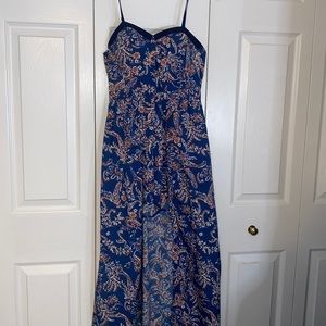 Long maxi dress with shorts